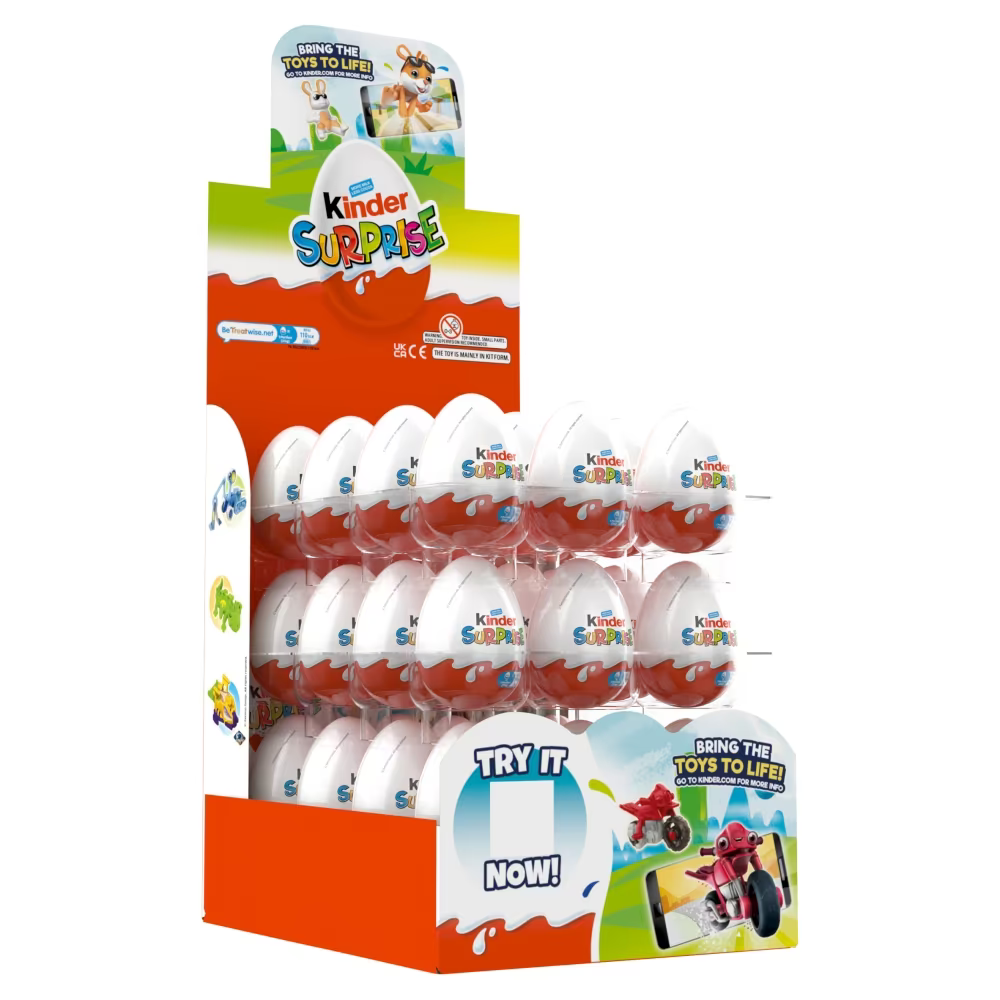 Kinder Surprise Milk Chocolate Eggs With Toy 20g