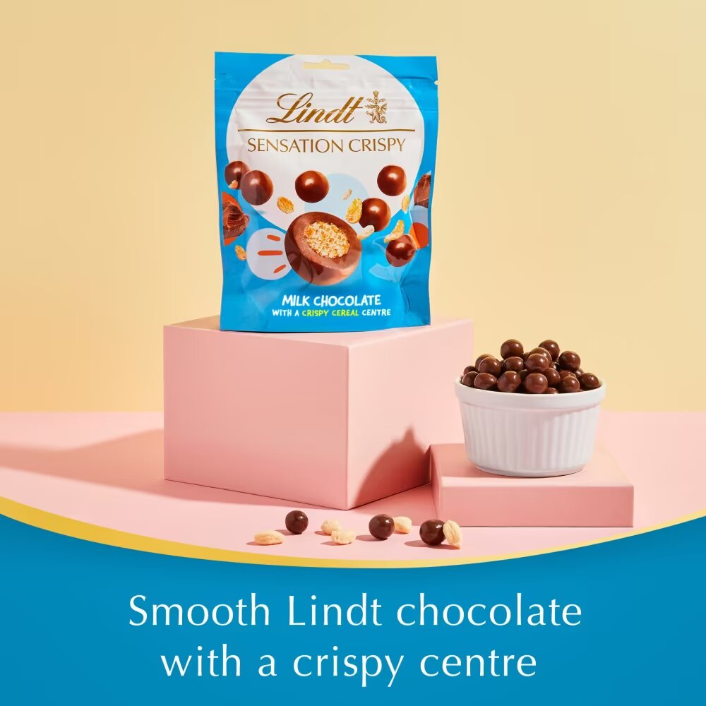 Lindt Crispy Sensation Milk Chocolate Crispy Bag 140g