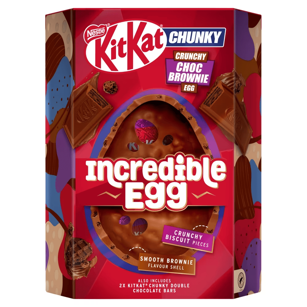 KitKat Chunky Crunchy Choc Brownie Chocolate Incredible Easter Egg 384g