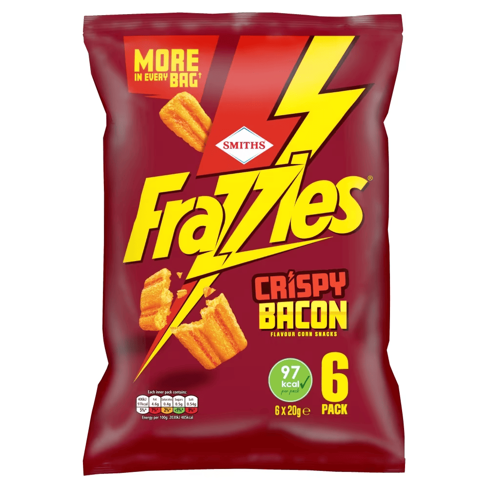 Frazzles Bacon Crisps Multipack 6 Pack