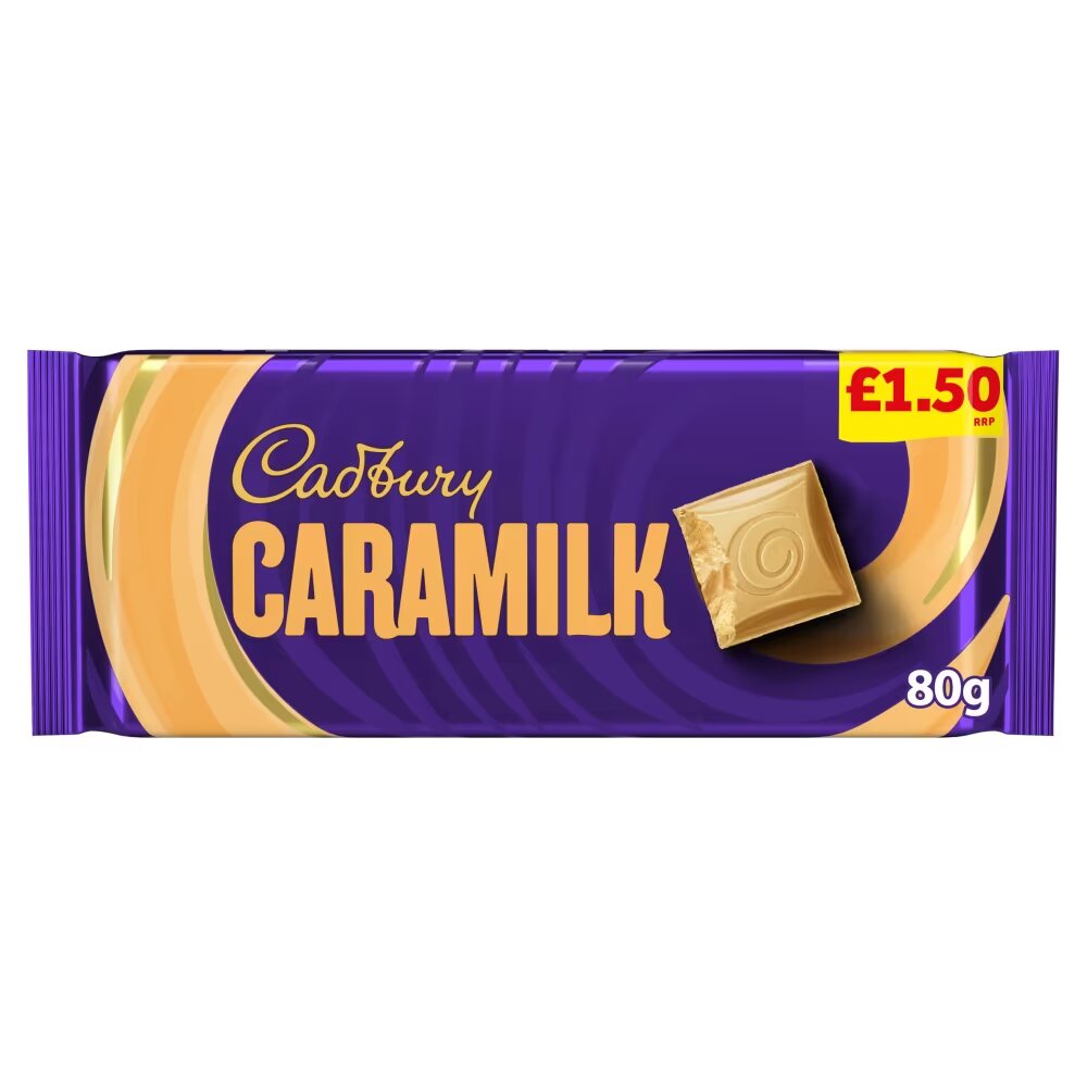 Cadbury Caramilk Golden Caramel Chocolate Bar 80g £1.50 PMP