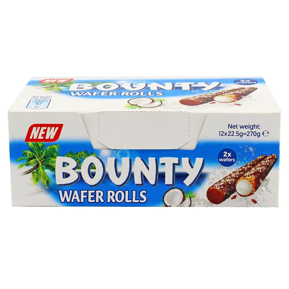 Bounty Wafer Rolls Bar 22.5g (Egypt)