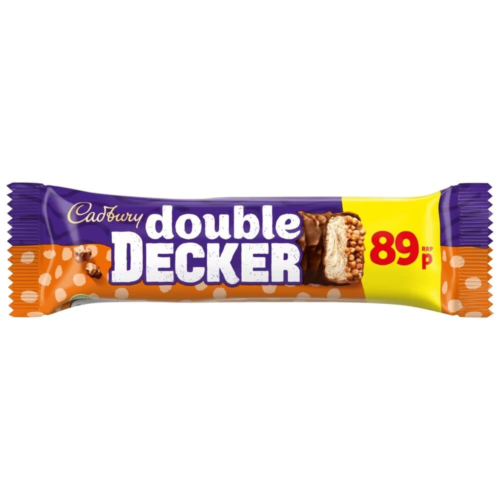 Cadbury Double Decker Chocolate Bar 54.5g 89p PMP