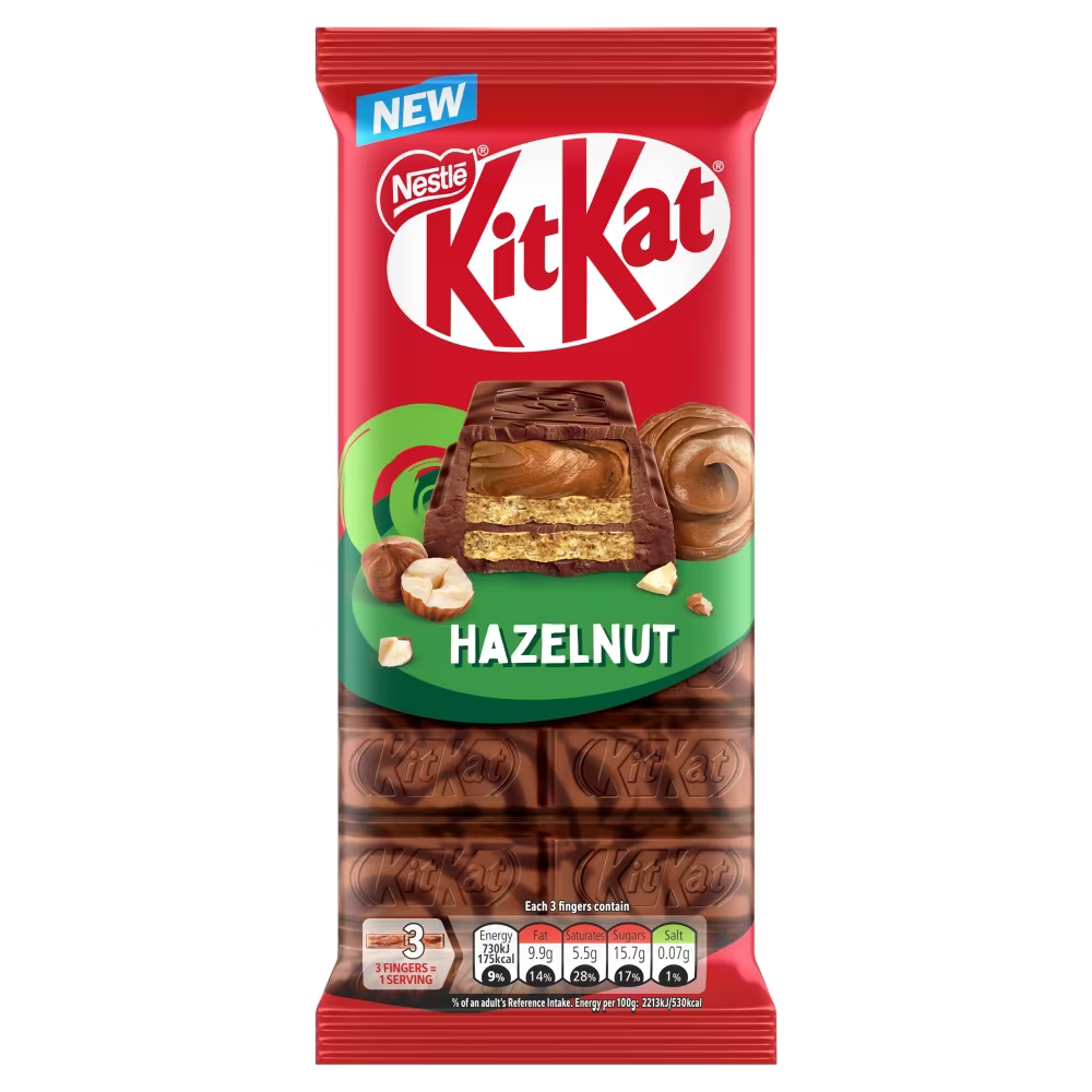 KitKat Hazelnut Chocolate Sharing Bar 99g