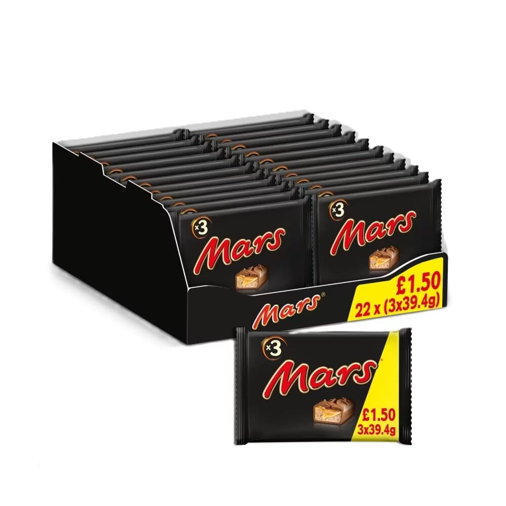 Mars Caramel, Nougat & Milk Chocolate Snack Bars Multipack