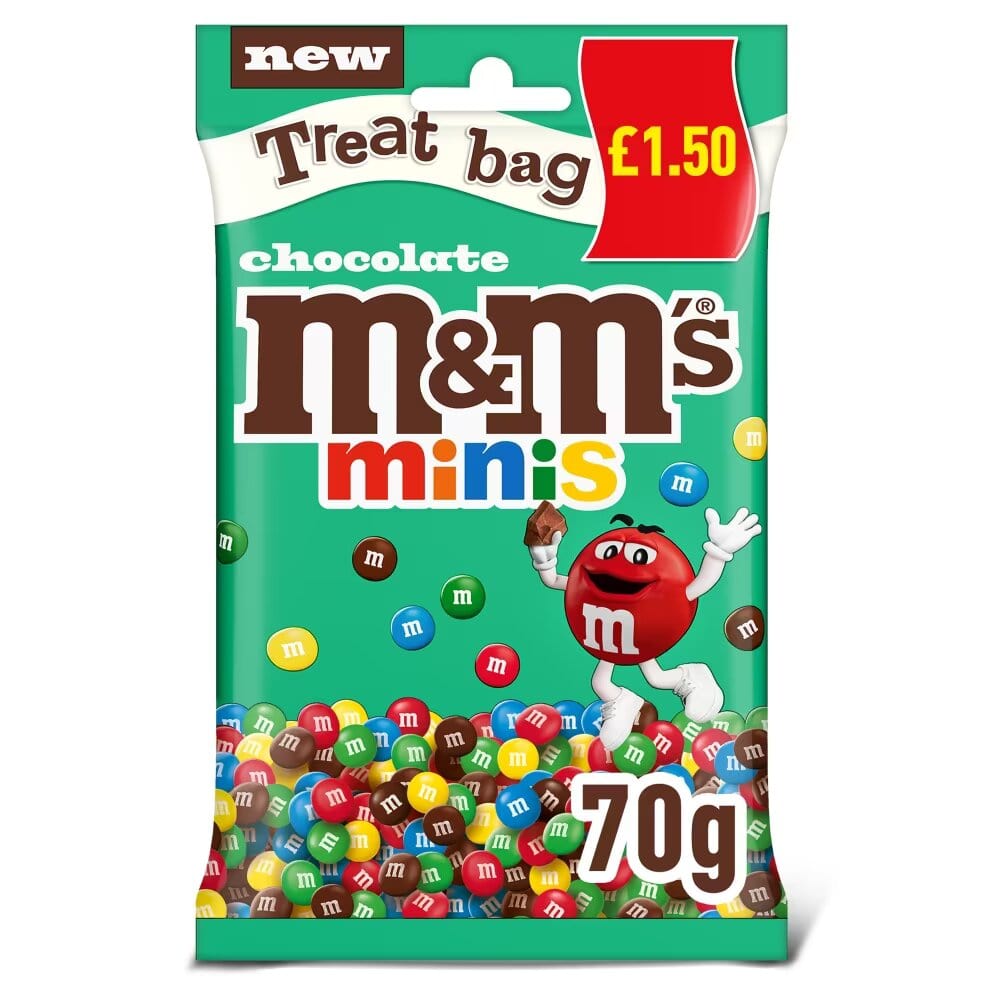 M&M's Minis Bites Milk Chocolate Treat Bag 70g £1.50 PMP