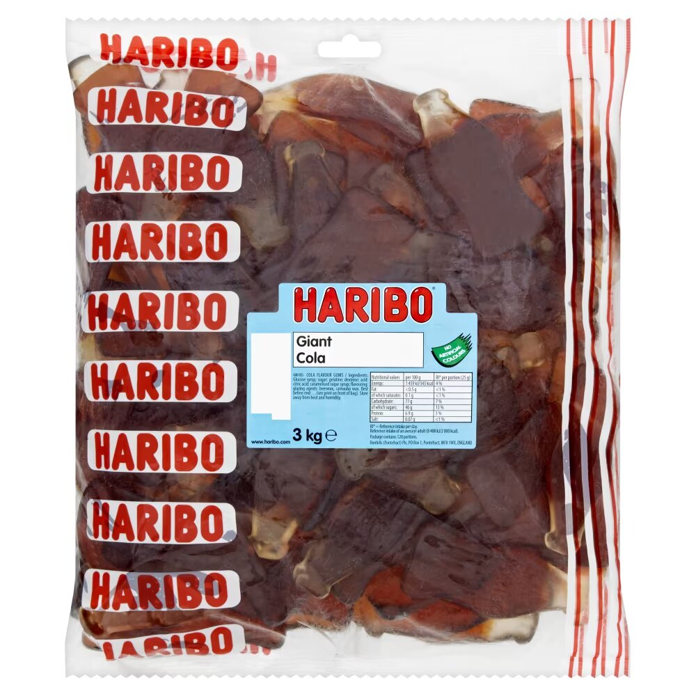 Haribo Giant Cola Bottles 3kg