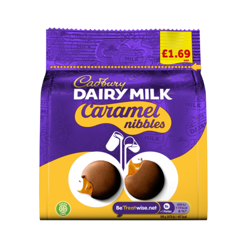 Cadbury Caramel Nibbles Bag