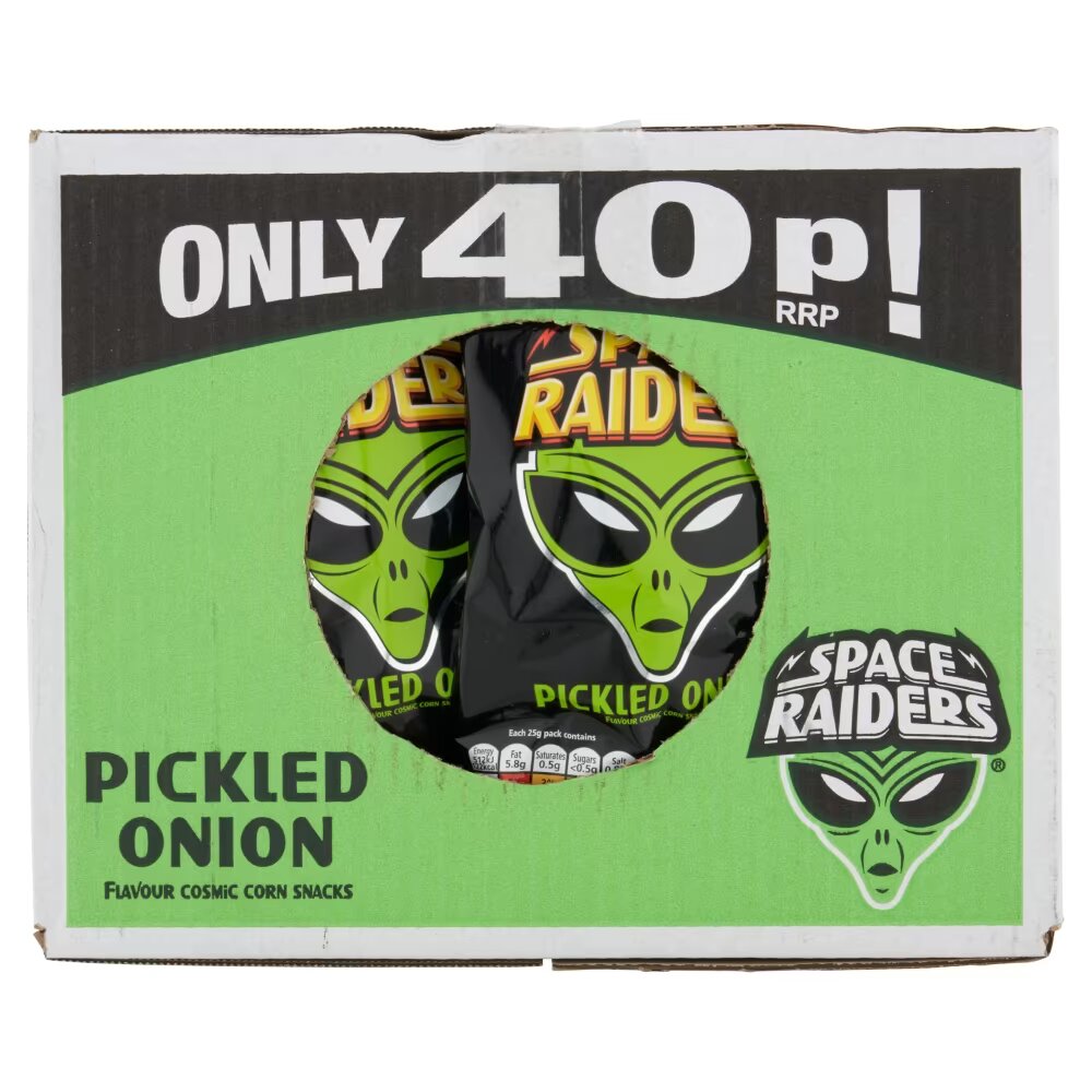Space Raiders Pickled Onion Crisps 25g