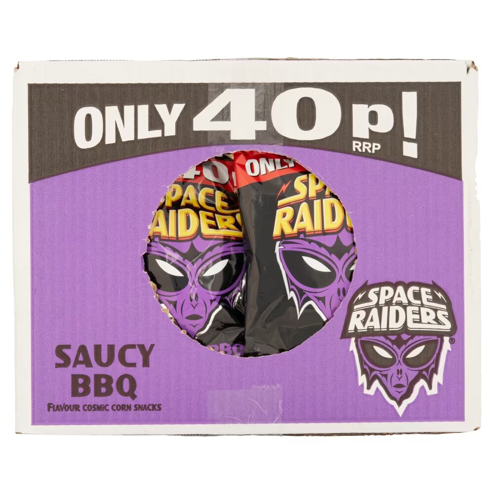Space Raiders Saucy BBQ Crisps 25g
