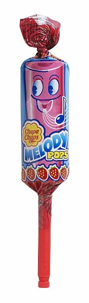 Chupa Chups Melody Pops Strawberry Flavour Lollipops 15g