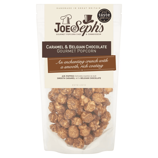Joe & Seph's Caramel & Belgian Chocolate Gourmet Popcorn Pouch 70g