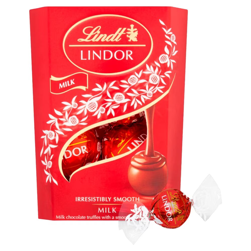 Lindt Lindor Milk Chocolate Truffles Treat Box 37g