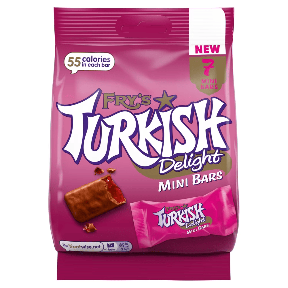 Fry's Turkish Delight 7 Mini Chocolate Bars 51g