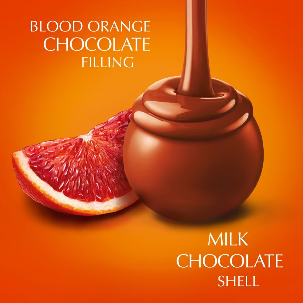 Lindt Lindor Blood Orange Milk Chocolate Truffles Box 200g