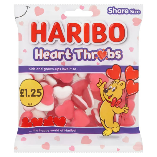 Haribo Heart Throbs 140g £1.25 PMP