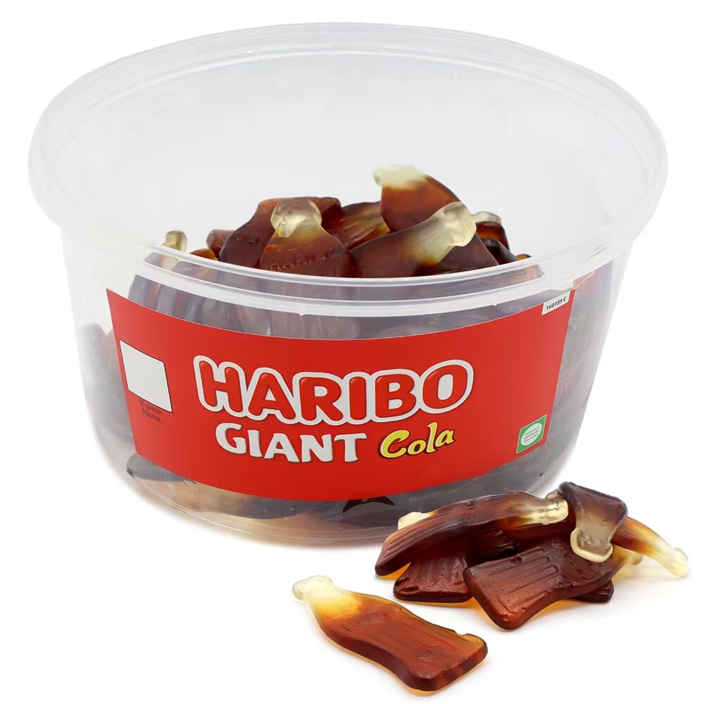 Haribo Giant Cola Bottles Tub 720g