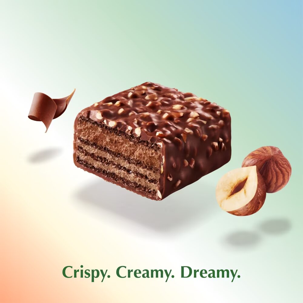 Lindt CHOCO WAFER Milk Chocolate & Hazelnut Sharing Box 135g