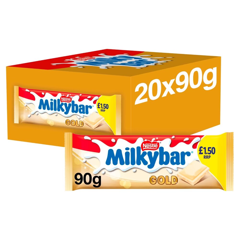 Milkybar Gold Caramel White Chocolate Sharing Bar 90g PMP £1.50