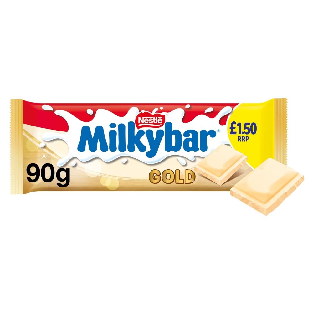 Milkybar Gold Caramel White Chocolate Sharing Bar 90g PMP £1.50