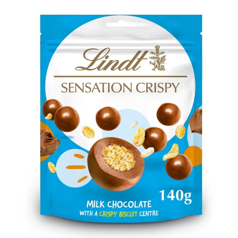 Lindt Crispy Sensation Milk Chocolate Crispy Bag 140g