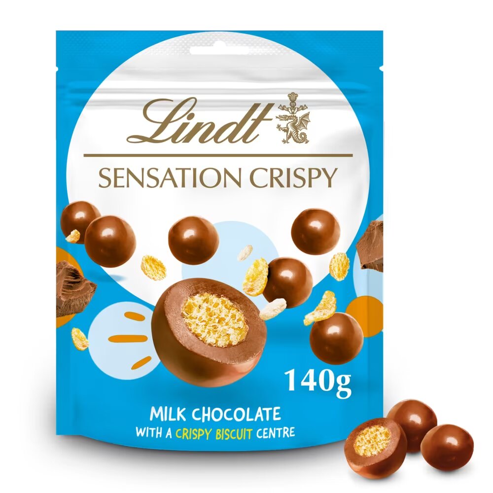 Lindt Crispy Sensation Milk Chocolate Crispy Bag 140g