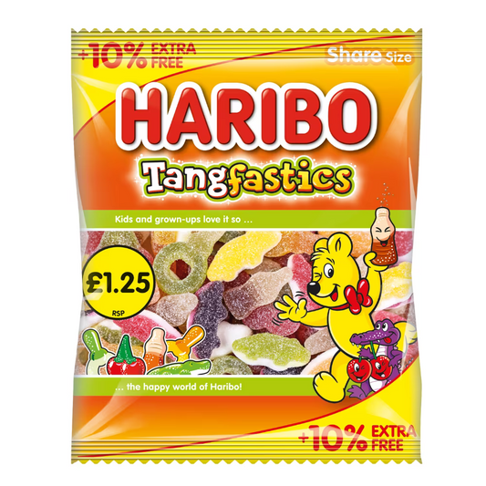 Haribo Tangfastics Bag 154g £1.25 PMP + 10% Extra Free