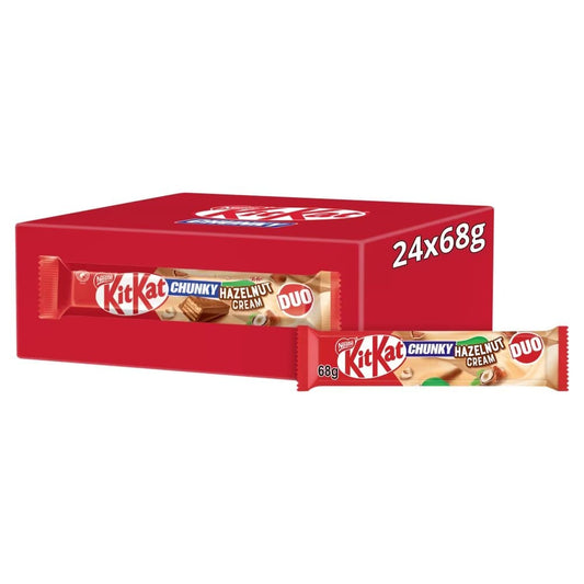 KitKat Chunky Duo Hazelnut Cream Chocolate Bar 68g