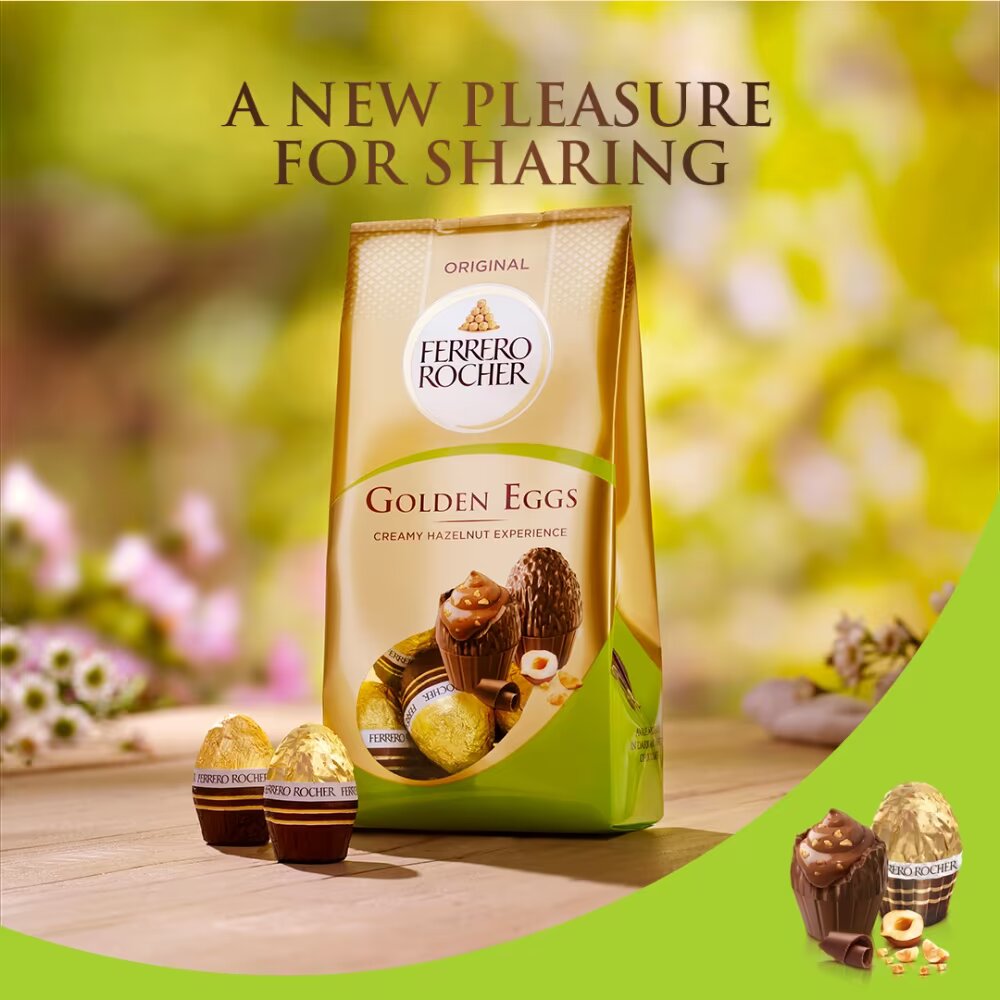 Ferrero Rocher Original Golden Eggs Bag 90g