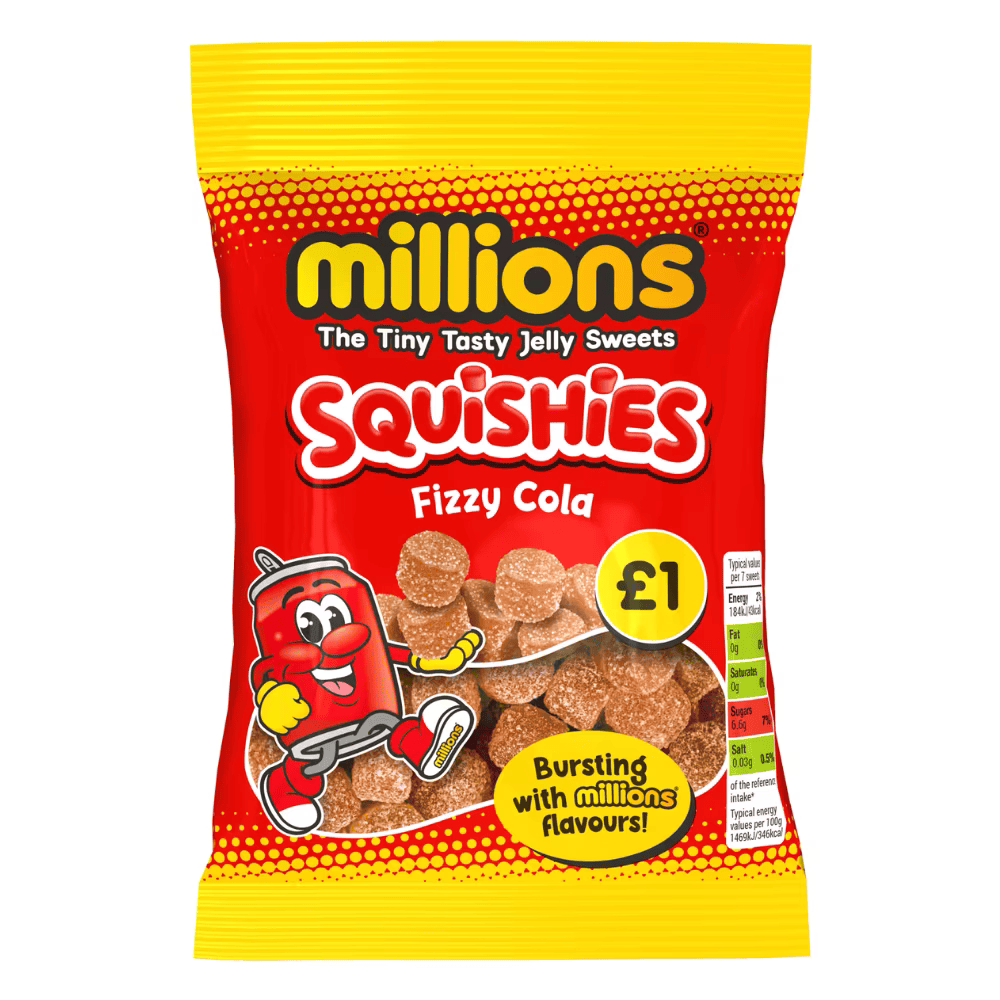 Millions Squishies Cola Bag 100g £1 PMP