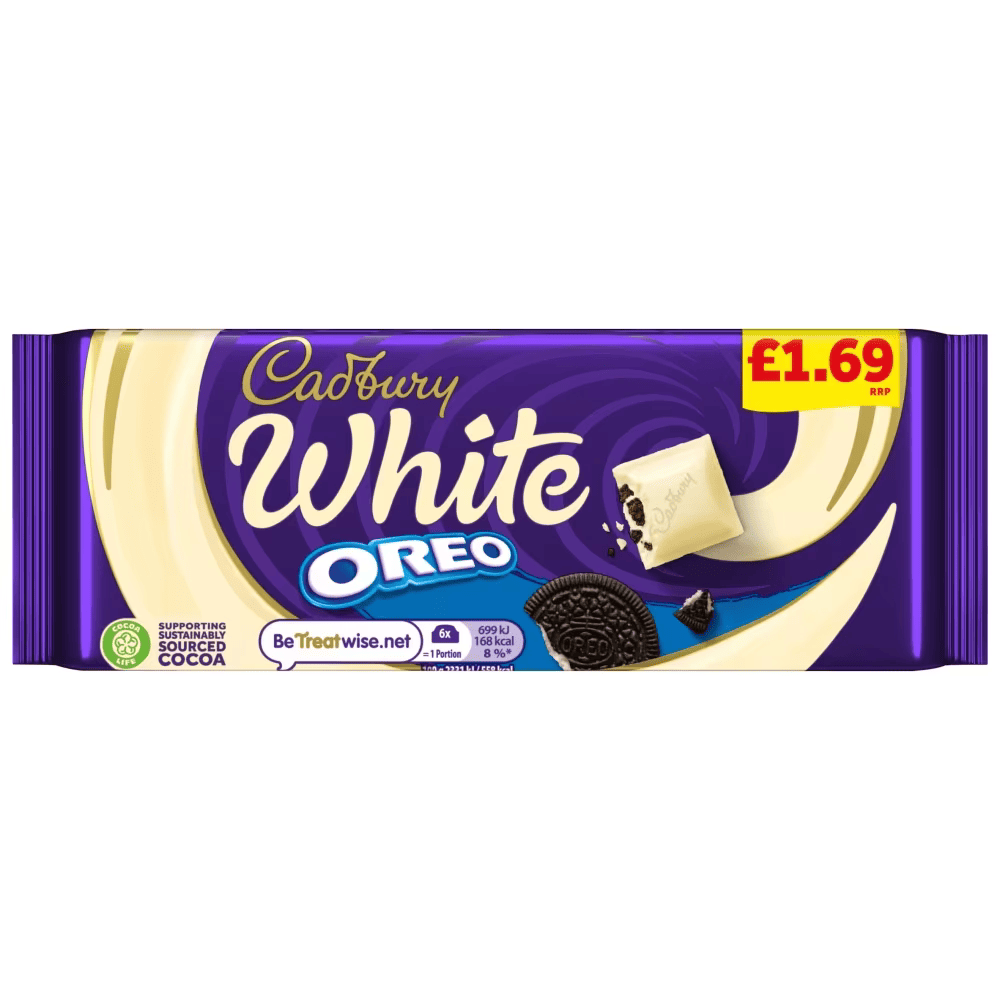 Cadbury Oreo White Chocolate Bar 120g £1.69 PMP