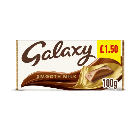 Galaxy Smooth Milk Chocolate Block Bar 100g £1.50 PMP