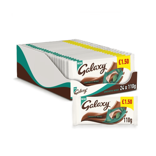 Galaxy Smooth Mint Chocolate Block Bar 110g £1.50 PMP