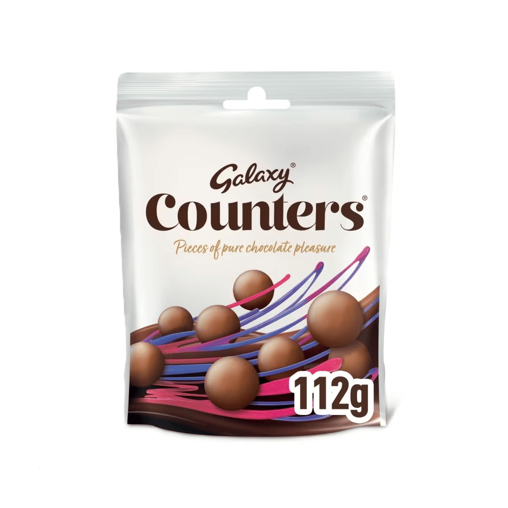 Galaxy Counters Milk Chocolate Buttons Pouch Bag 112g