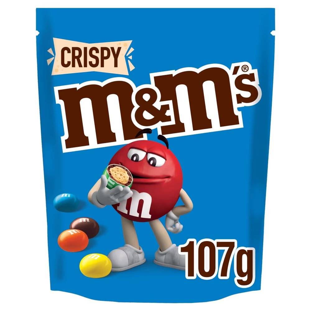 M&M's Crispy Milk Chocolate Bites Pouch Bag 107g