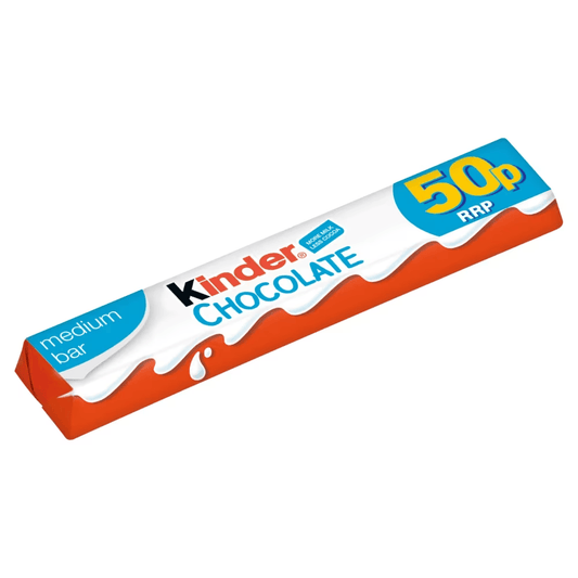 Kinder Medium Chocolate Bar 21g 50p PMP
