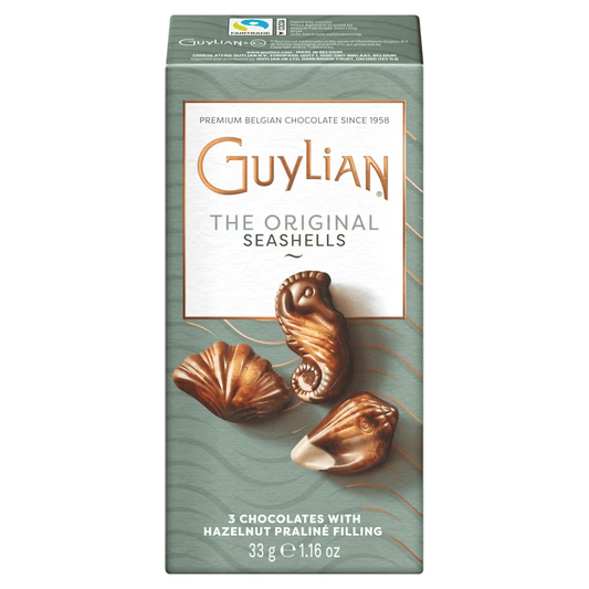 Guylian The Original Seashells 3 Chocolates with Hazelnut Praline Filling 33g