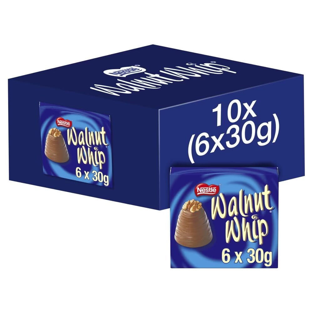 Walnut Whip Milk Chocolate 30g Multipack of 6