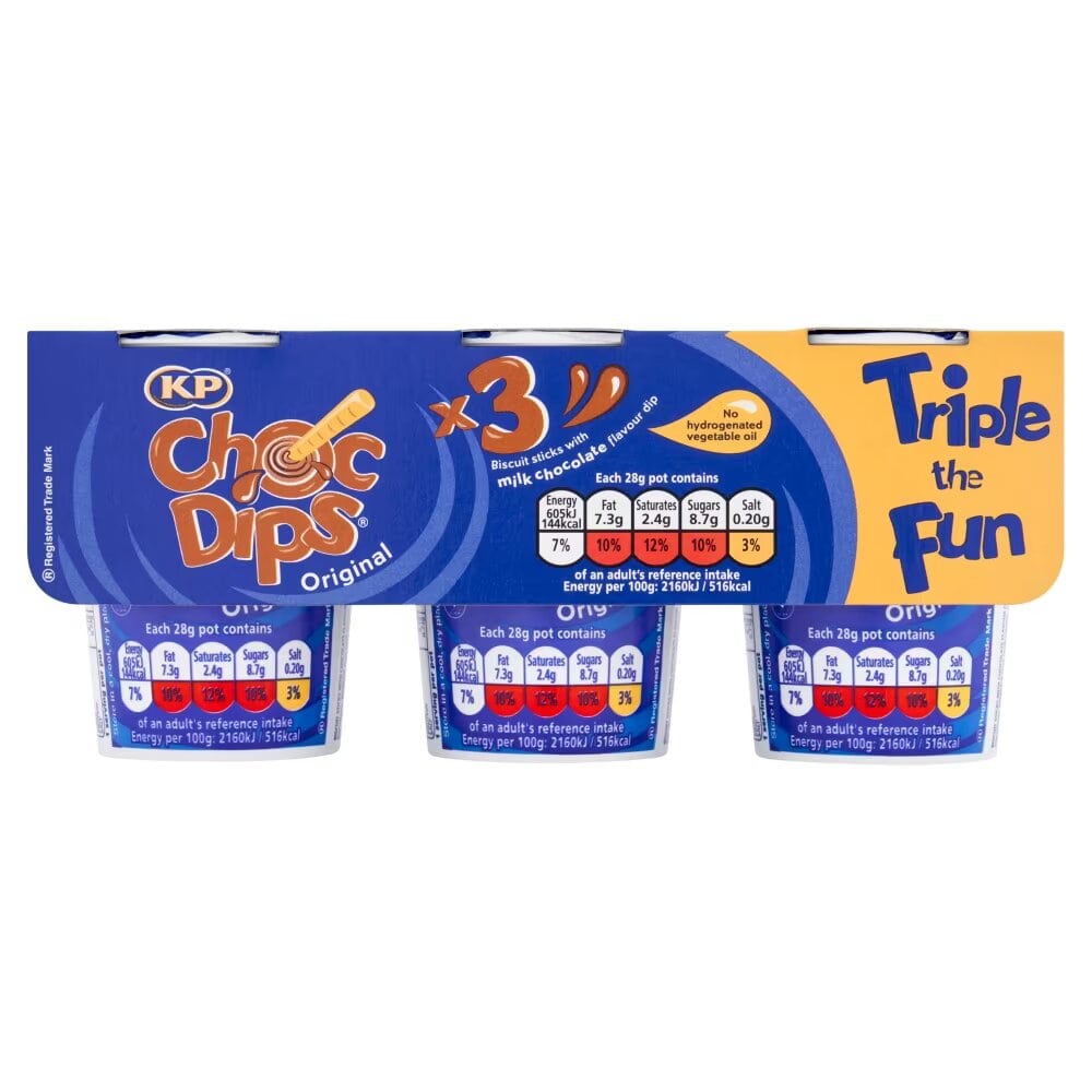 KP Choc Dips Original 84g 3 Pack